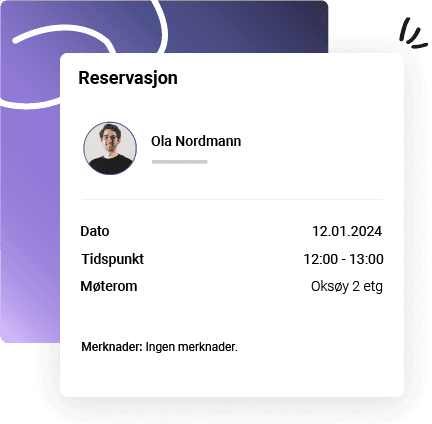 Booking illustrasjon